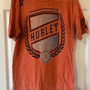 Hurley Orange Graphic T-Shirts Buckle Exclusive Size Large